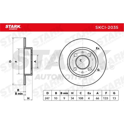 Brake Disc Stark SKCI-2035 SKCI-2035 - photo 6