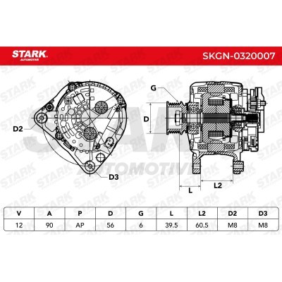 Alternator Stark SKGN-0320007 SKGN-0320007 - photo 5