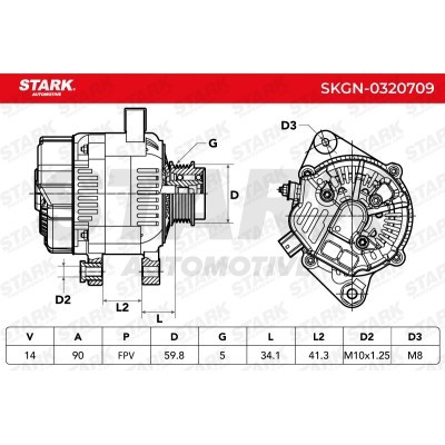 Alternator Stark SKGN-0320709 SKGN-0320709 - photo 7