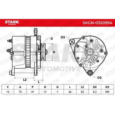Alternator Stark SKGN-0320994 SKGN-0320994 - photo 8