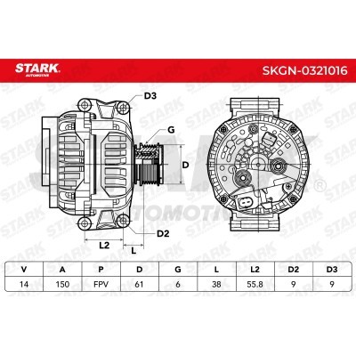 Alternator Stark SKGN-0321016 SKGN-0321016 - photo 5