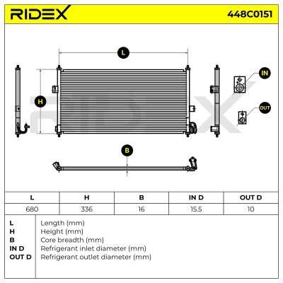 A/C condenser 448C0151 - photo 7