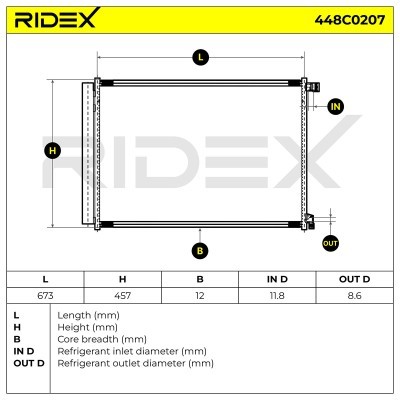 A/C condenser 448C0207 - photo 5