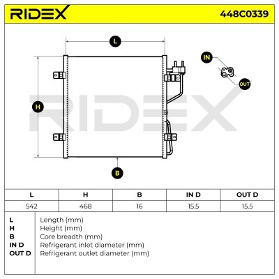 A/C condenser 448C0339 - photo 5
