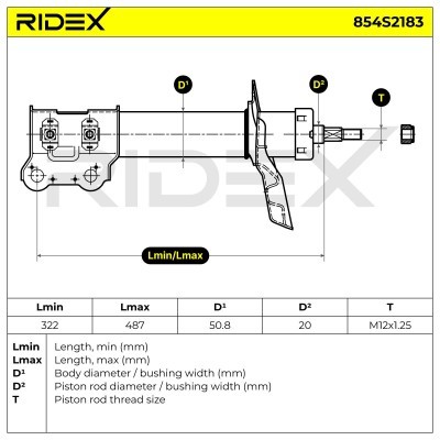 Shock Absorber RIDEX 854S2183 854S2183 - photo 8