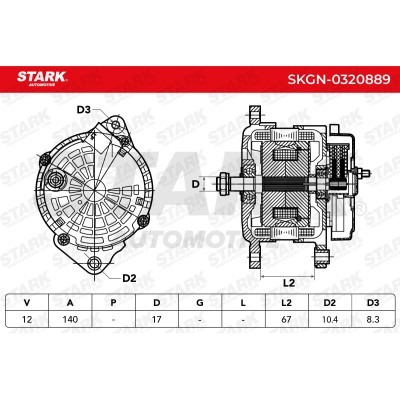 Alternator Stark SKGN-0320889 SKGN-0320889 - photo 7
