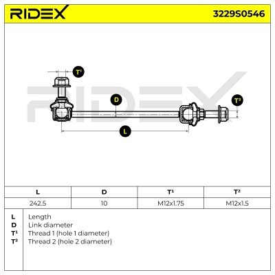 Stabilizer Link RIDEX 3229S0546 3229S0546 - photo 6