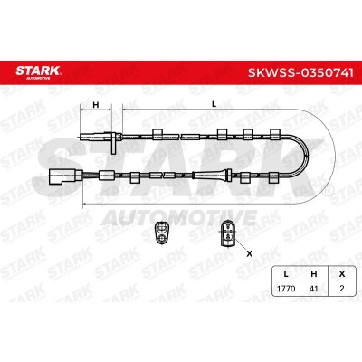 ABS Sensor Stark SKWSS-0350741 SKWSS-0350741 - photo 6