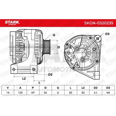 Alternator Stark SKGN-0320235 SKGN-0320235 - photo 7