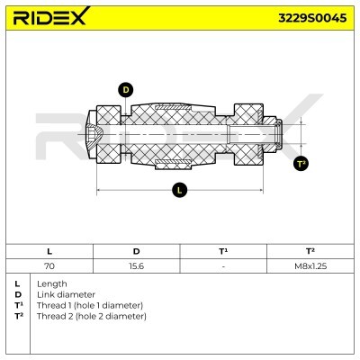 Stabilizer Link RIDEX 3229S0045 3229S0045 - photo 5