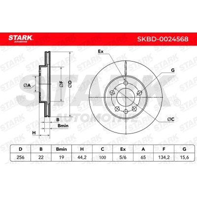 Brake Disc Stark SKBD-0024568 SKBD-0024568 - photo 5