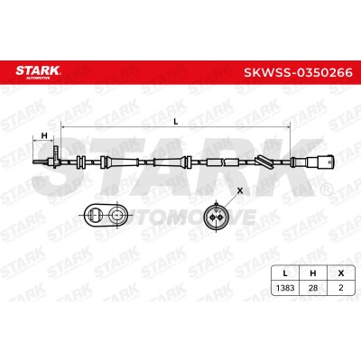 ABS Sensor Stark SKWSS-0350266 SKWSS-0350266 - photo 5