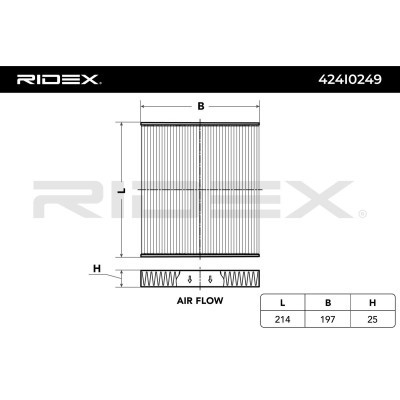 Cabin Air Filter RIDEX 424I0249 424I0249 - photo 4