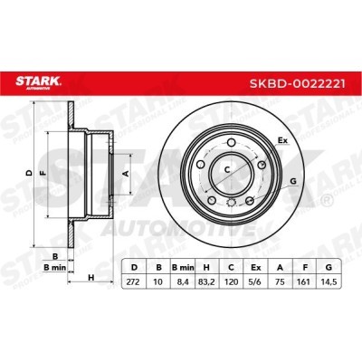 Brake Disc Stark SKBD-0022221 SKBD-0022221 - photo 3