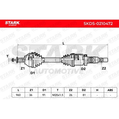 Drive Shaft Stark SKDS-0210472 SKDS-0210472 - photo 8