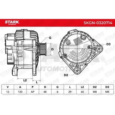 Alternator Stark SKGN-0320714 SKGN-0320714 - photo 7