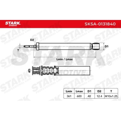 Shock Absorber Stark SKSA-0131840 SKSA-0131840 - photo 2