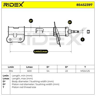 Shock Absorber RIDEX 854S2397 854S2397 - photo 8
