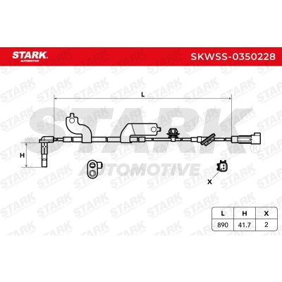 ABS Sensor Stark SKWSS-0350228 SKWSS-0350228 - photo 8