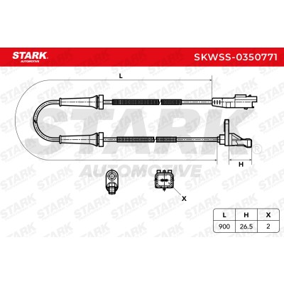 ABS Sensor Stark SKWSS-0350771 SKWSS-0350771 - photo 3