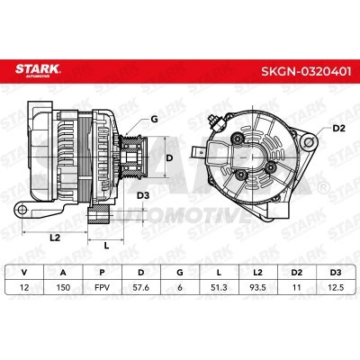 Alternator Stark SKGN-0320401 SKGN-0320401 - photo 7