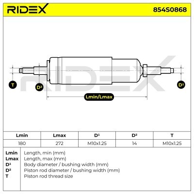 Shock Absorber RIDEX 854S0868 854S0868 - photo 7