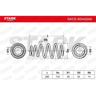 Suspension Spring Stark SKCS-0040245 SKCS-0040245 - photo 5