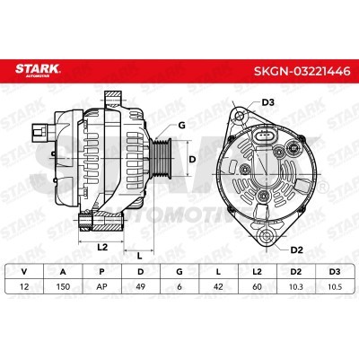 Alternator Stark SKGN-03221446 SKGN-03221446 - photo 5