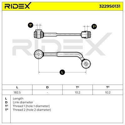 Stabilizer Link RIDEX 3229S0131 3229S0131 - photo 7