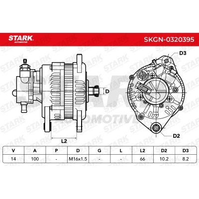 Alternator Stark SKGN-0320395 SKGN-0320395 - photo 5