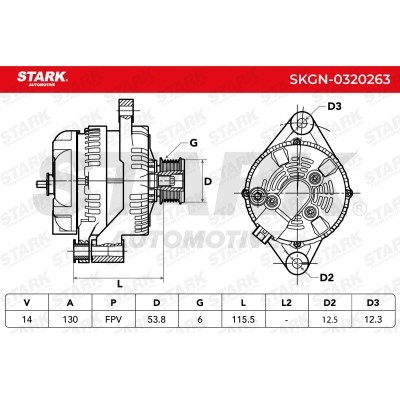 Alternator Stark SKGN-0320263 SKGN-0320263 - photo 6