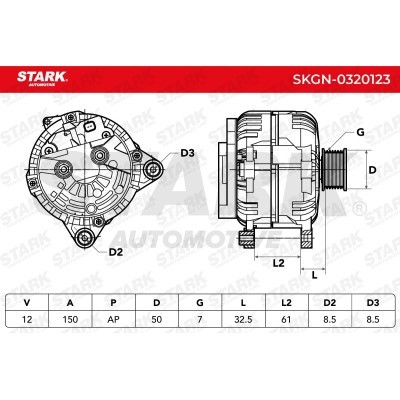 Alternator Stark SKGN-0320123 SKGN-0320123 - photo 6
