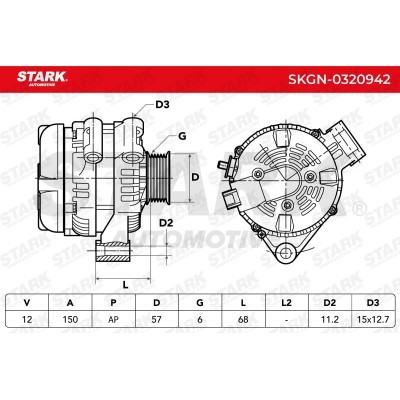 Alternator Stark SKGN-0320942 SKGN-0320942 - photo 6