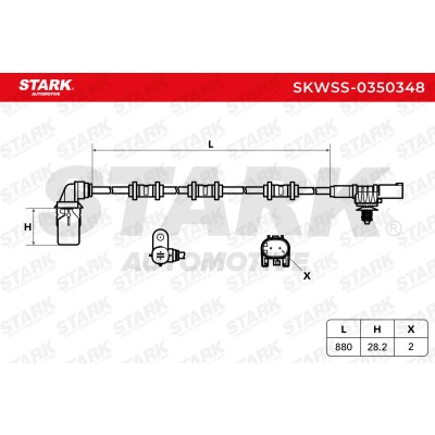 ABS Sensor Stark SKWSS-0350348 SKWSS-0350348 - photo 6