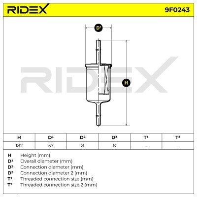 Fuel Filter RIDEX 9F0243 9F0243 - photo 4