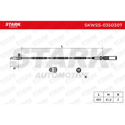 ABS Sensor Stark SKWSS-0350307 SKWSS-0350307 - photo 5