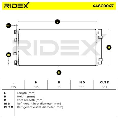 A/C condenser 448C0047 - photo 7
