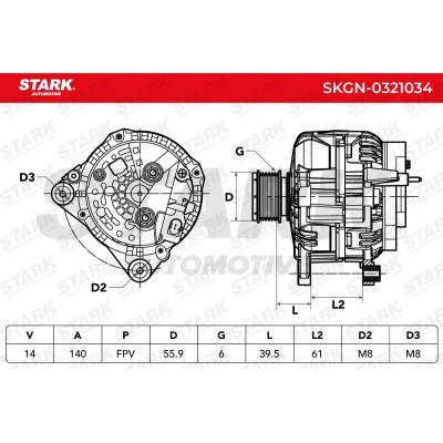 Alternator Stark SKGN-0321034 SKGN-0321034 - photo 6