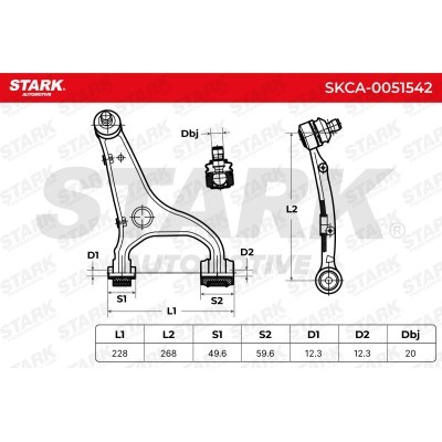 Control Arm Stark SKCA-0051542 SKCA-0051542 - photo 8