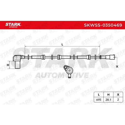 ABS Sensor Stark SKWSS-0350469 SKWSS-0350469 - photo 5