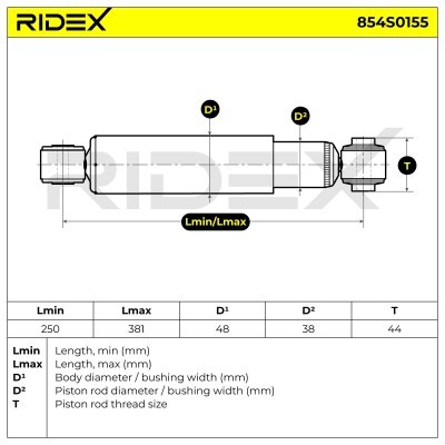 Shock Absorber RIDEX 854S0155 854S0155 - photo 5