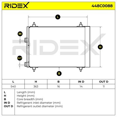 A/C condenser 448C0088 - photo 6