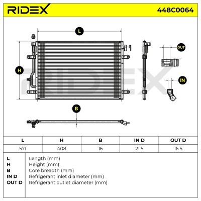 A/C condenser 448C0064 - photo 8