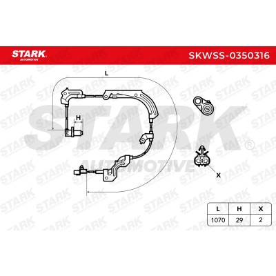 ABS Sensor Stark SKWSS-0350316 SKWSS-0350316 - photo 6