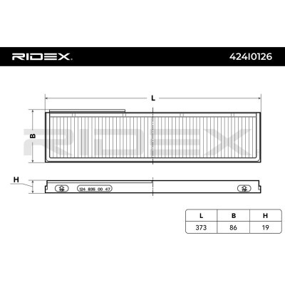 Cabin Air Filter RIDEX 424I0126 424I0126 - photo 3