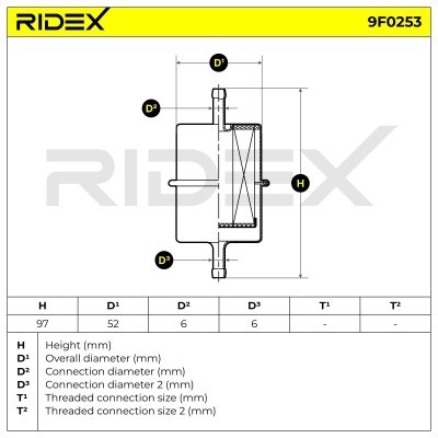 Fuel Filter RIDEX 9F0253 9F0253 - photo 6