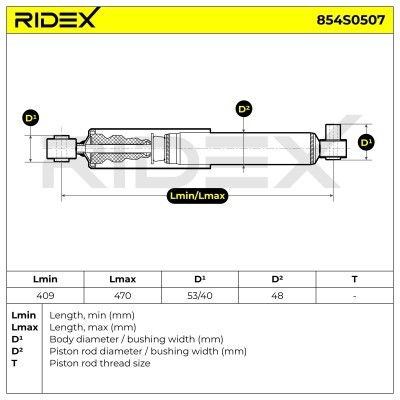 Shock Absorber RIDEX 854S0507 854S0507 - photo 6