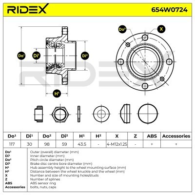 Wheel Bearing RIDEX 654W0724 654W0724 - photo 8