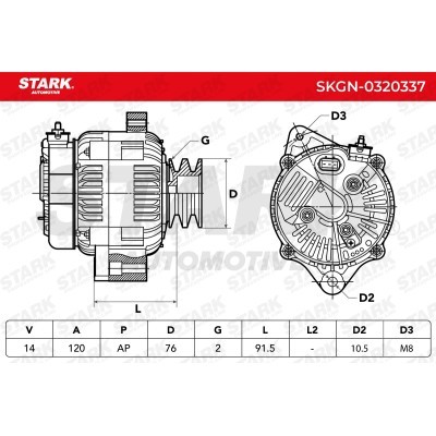 Alternator Stark SKGN-0320337 SKGN-0320337 - photo 7