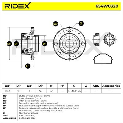 Wheel Bearing RIDEX 654W0320 654W0320 - photo 6